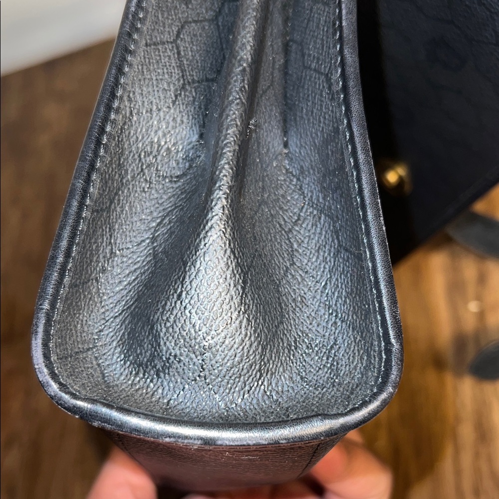 Dior Vintage Honeycomb Black Crossbody Bag - Picture 6 of 9